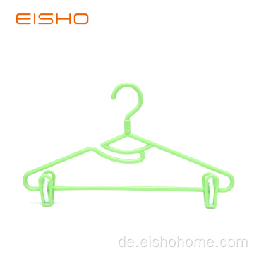 EISHO Hot Sale Kunststoff Kleiderbügel mit Clips